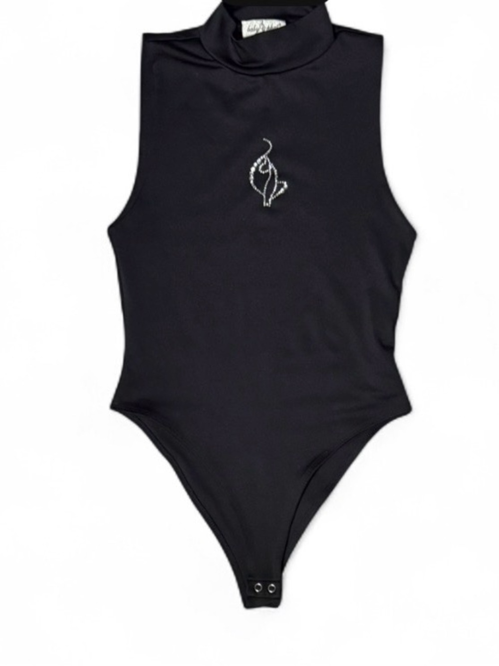 Baby Phat Forever 21 Rhinestone Mock Neck Bodysuit - Picture 1 of 2